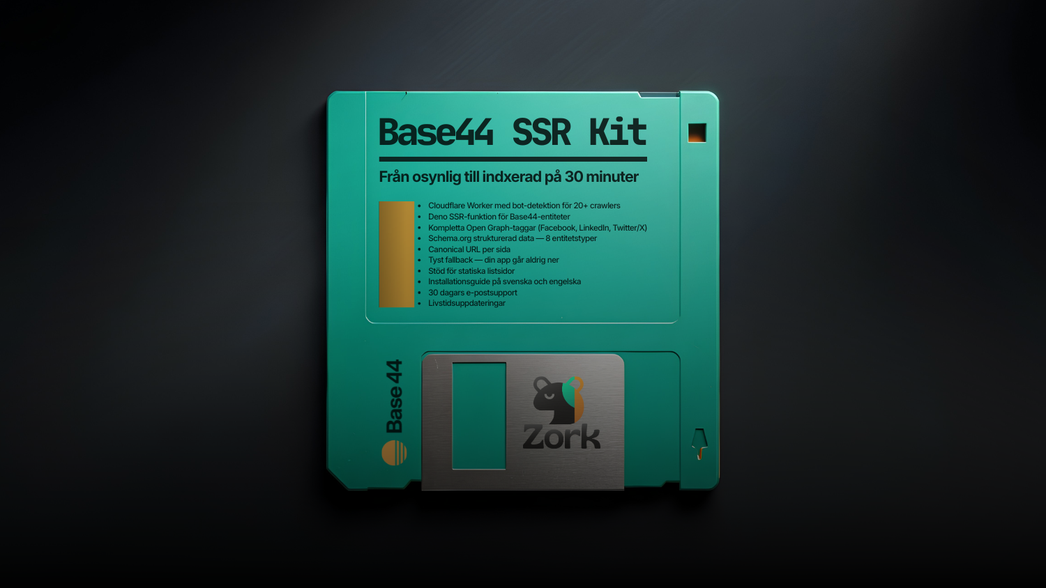 ZORC SSR Kit för Base44 — Cloudflare Worker och Deno SSR-funktion som gör React SPA:er synliga för Google, LinkedIn och AI-sökmotorer.