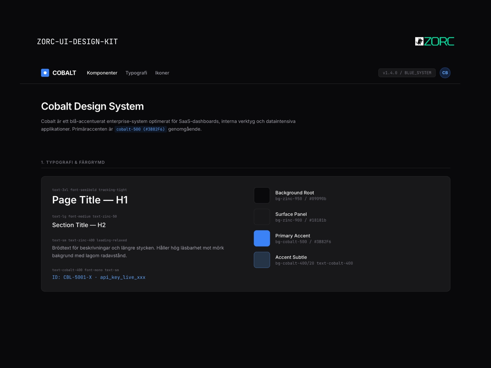 Cobalt – UI Kit