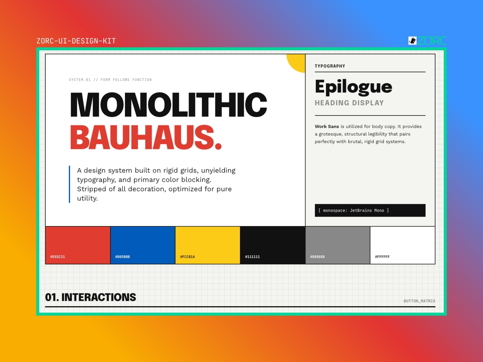 Bauhouse – Minimal UI Kit