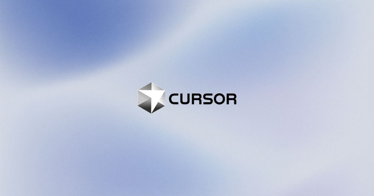 Logotyp för CURSOR med en modern design som representerar webbutveckling och app-lösningar