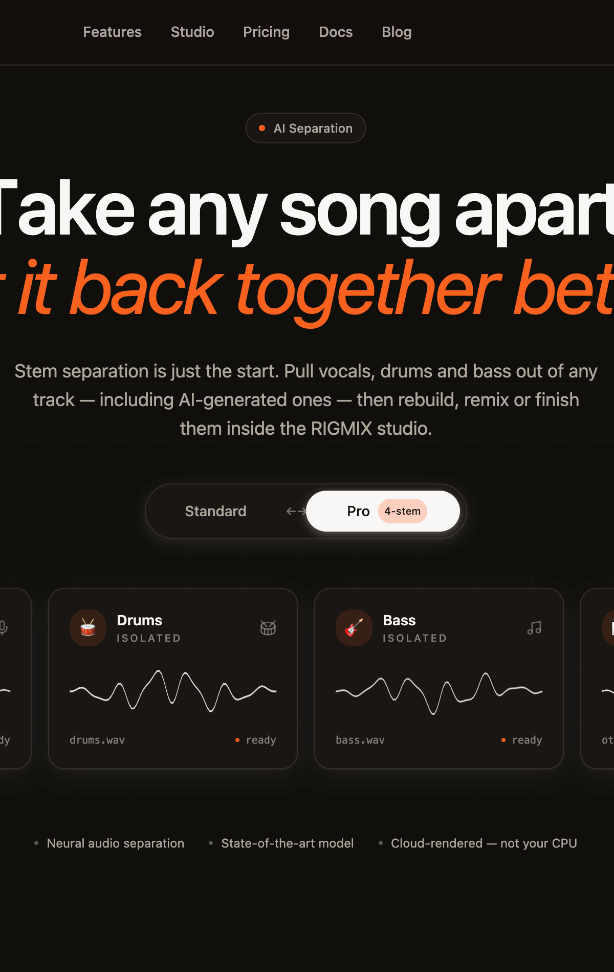 Rigmix — AI Vocal Extractor – bild 1