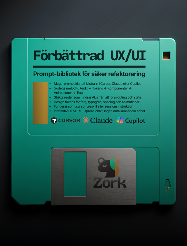 Förbättrad UX/UI – Prompt-bibliotek för säker refaktorering