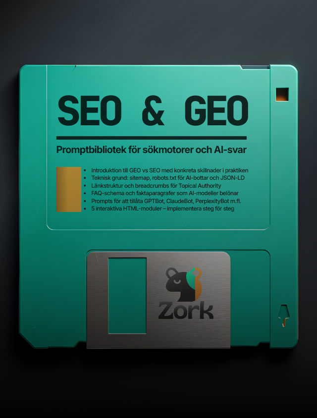 SEO & GEO – Promptbibliotek för sökmotorer och AI-svar