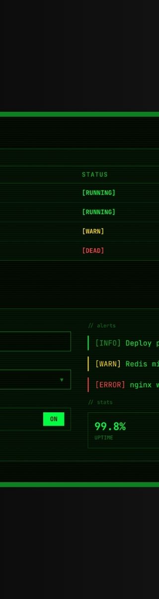 Terminal Component System – skärmbild 2