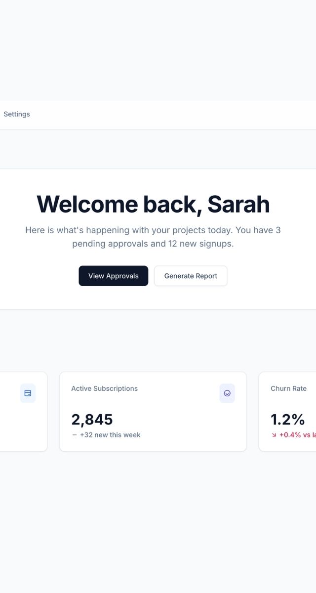 Aura SaaS Light – UI Kit i stilen Minimal