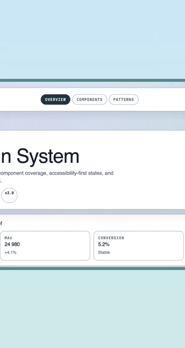 Reef Design System visar avancerade mallar för webbutveckling och design med fokus på komponenter och tillgänglighet i ZORC