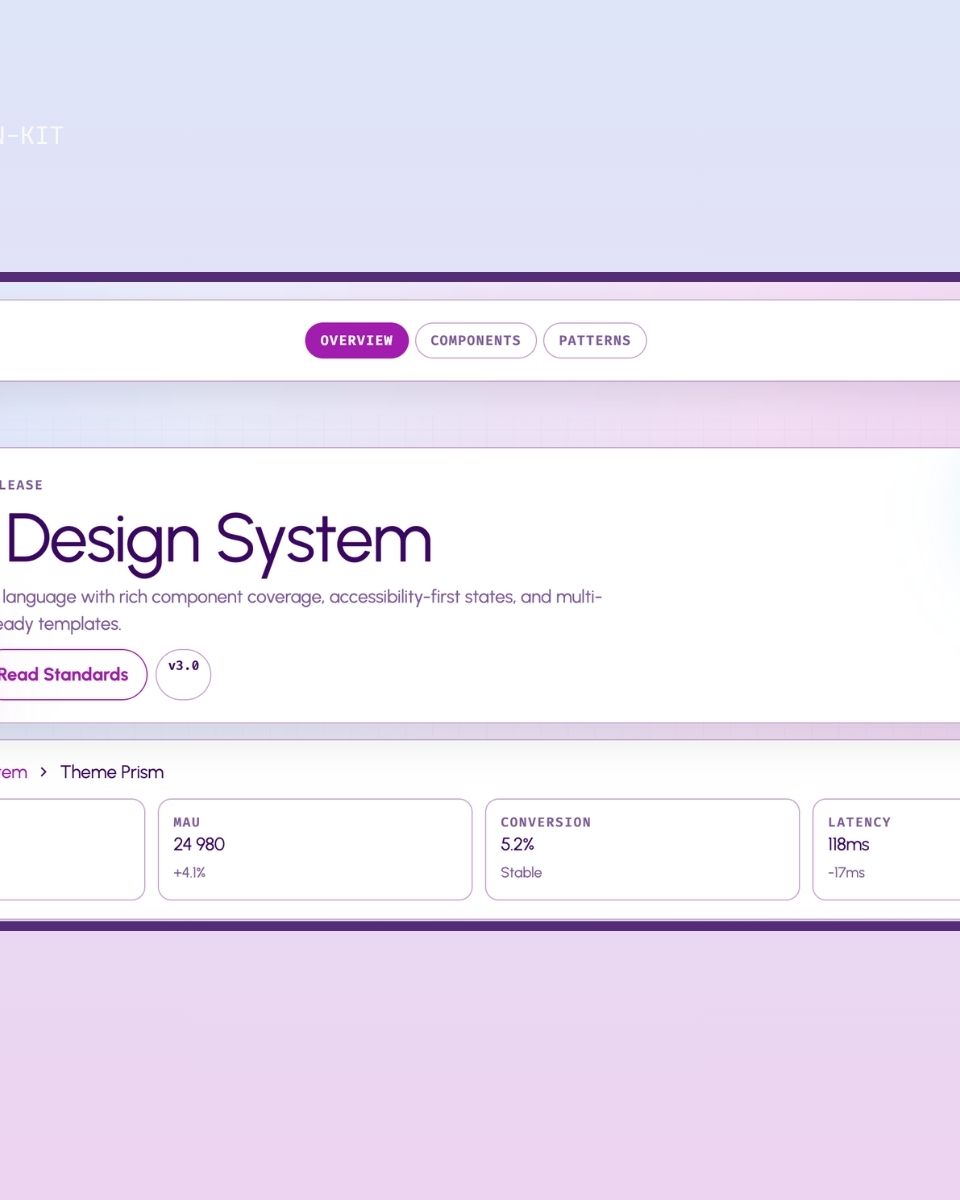 Prism Design System från ZORC erbjuder en högkvalitativ gränssnittsdesign med fokus på komponenter och tillgänglighet
