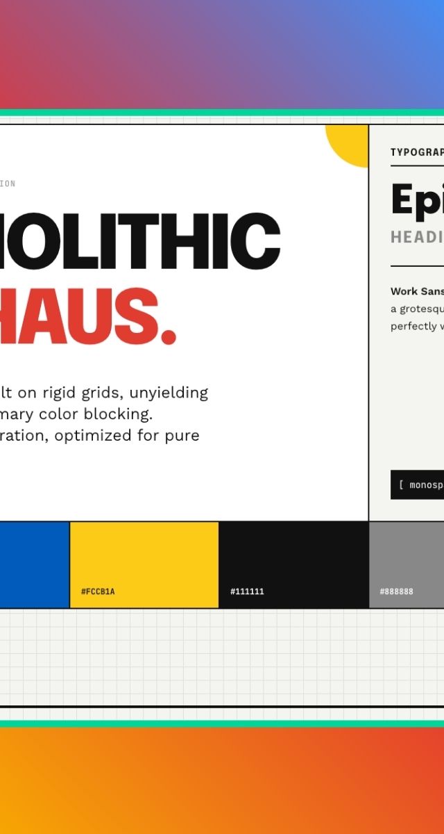 Bauhouse – UI Kit i stilen Minimal