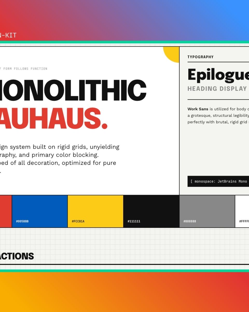 Bauhouse – Minimal UI Kit