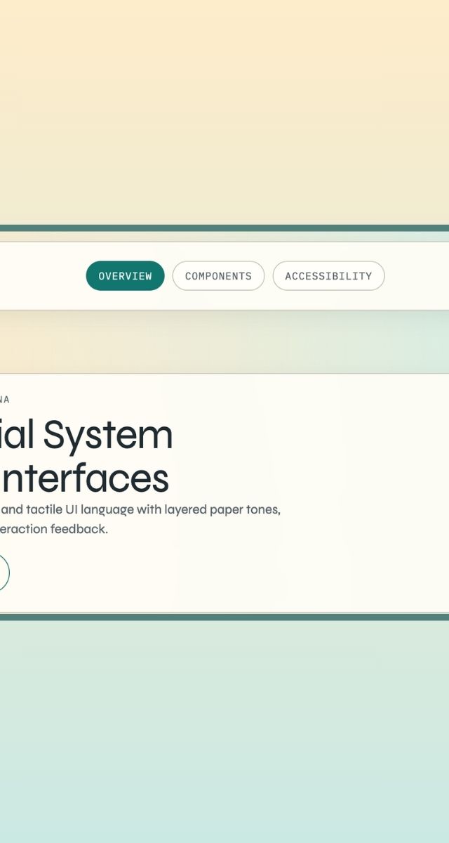 UI-design för Sunlit Editorial System, en del av ZORC:s designkit för webbutveckling med fokus på högkontrast och användarvänlighet